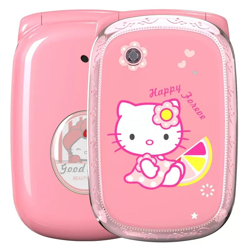 Mini Girl Cartoon Flip Mobile Phone - Stay Connected and Safe with Our Camera-Free Cellphone for ...