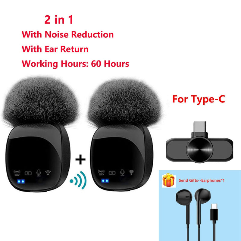 SWZYOR R8 Wireless Lavalier Microphone - Capture Crisp and Clear Audio from Anywhere - Elevate Yo...