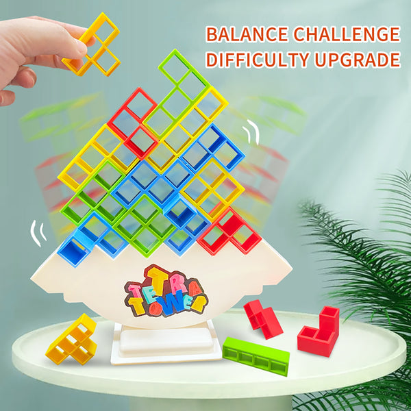 BERRY'S BUYS™ Balance Game Swing High Blocks - Build, Balance and Play for Hours! - Foster Imagination and Creativity in Children Aged 12+ - Berry's Buys