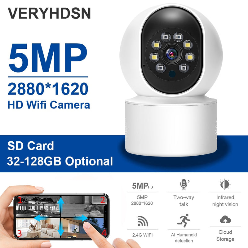 BERRY'S BUYS™ 5MP Wifi Video Surveillance Camera - Monitor Every Corner with Ease - Stay Connected and Protected - Berry's Buys