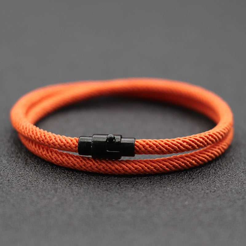 New Minimalist Men Rope Bracelet - Elevate Your Style with Functionality - Crafted with High-Qual...