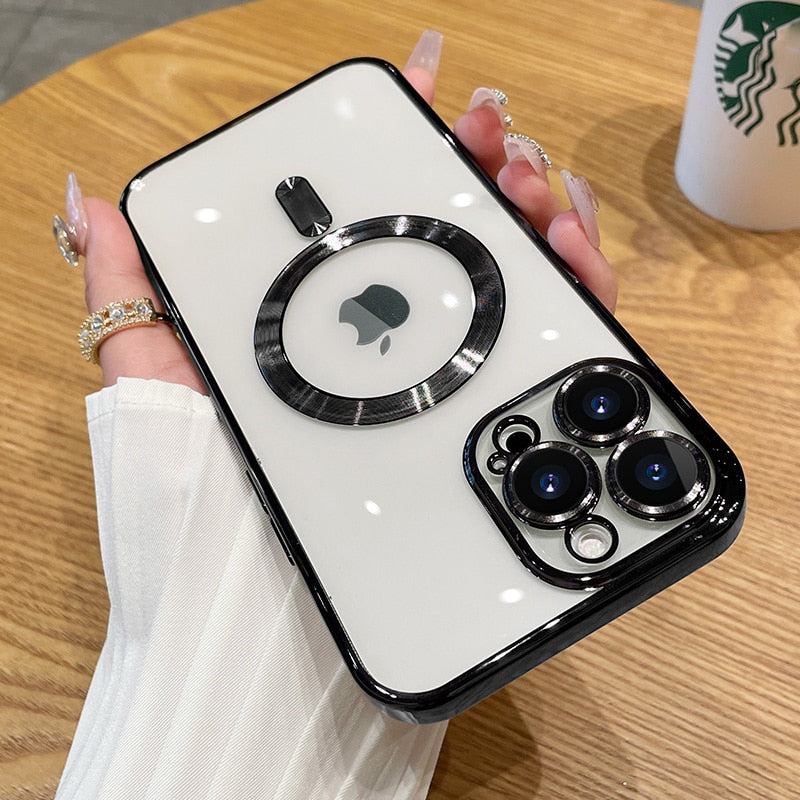 Luxury Magnetic Wireless Charging Case for iPhone - The Ultimate Accessory for Effortless Chargin...
