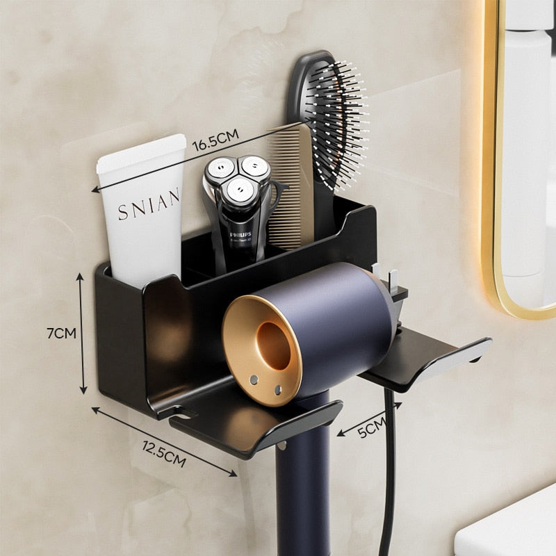 Wall Mounted Hair Dryer Holder - The Ultimate Solution to Your Styling Woes - Keep Your Hair Drye...