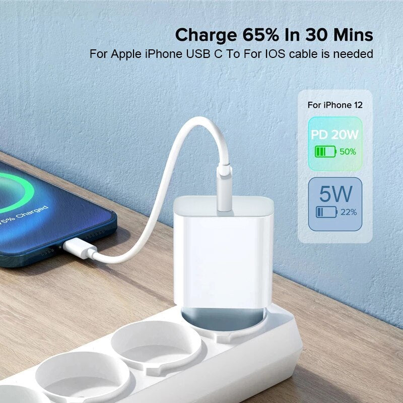 Original PD 20W Phone Charger - Power up your Apple devices faster and easier!