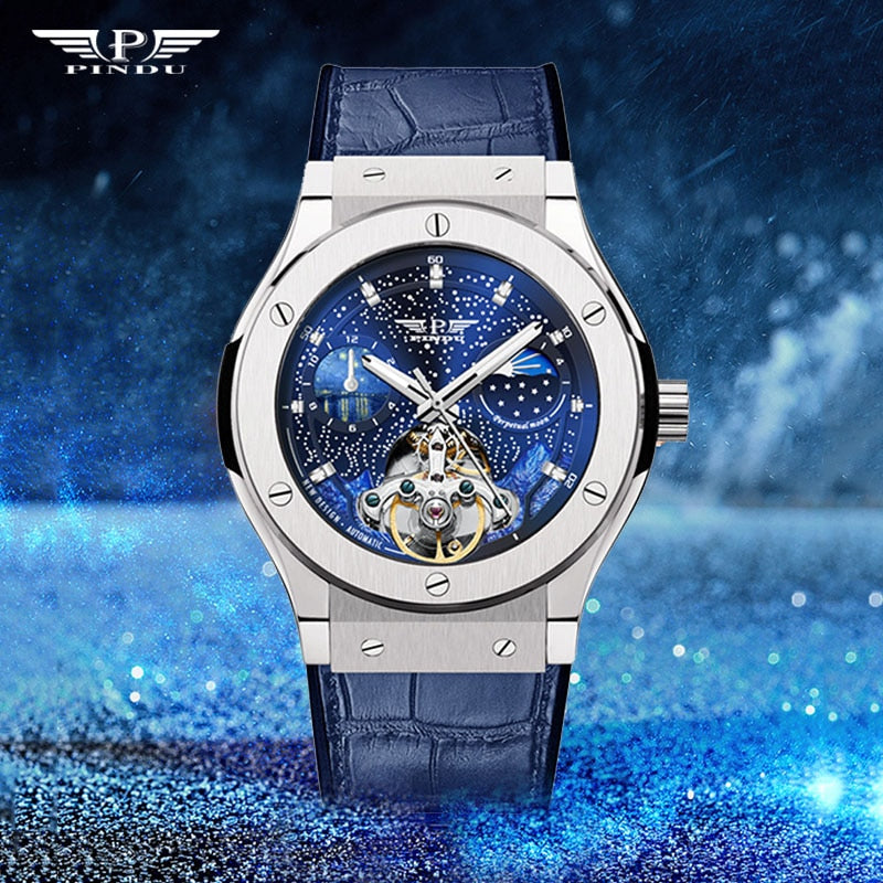 PINDU Fashion Luxury Automatic Mechanical Watch - Timeless Style and Functionality for the Modern...