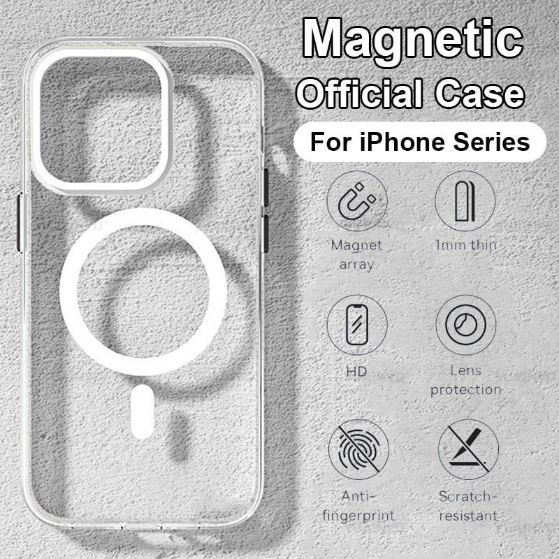 Magsafe Magnetic Wireless Charging Case - Effortless charging, ultimate protection.