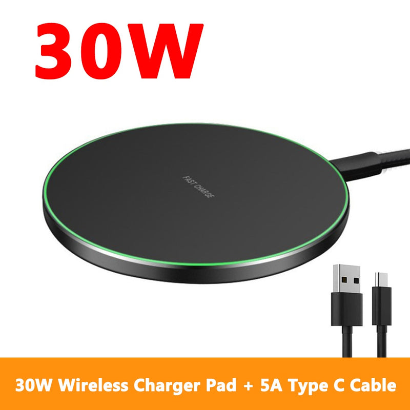 BERRY'S BUYS™ 30W Wireless Charger - Charge Your Devices Hassle-Free with Lightning-Fast Speeds - Experience the Ultimate in Fast, Efficient Charging! - Berry's Buys