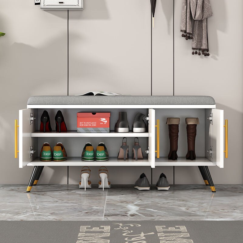 Light Luxury Shoes Stool - The Stylish Shoe Storage Solution - Keep Your Home Clutter-Free