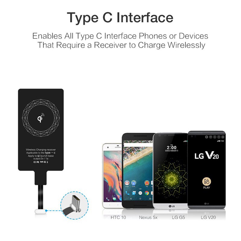 Qi Wireless Charging Receiver - Fast and Efficient Charging for All Your Devices - Upgrade Your C...