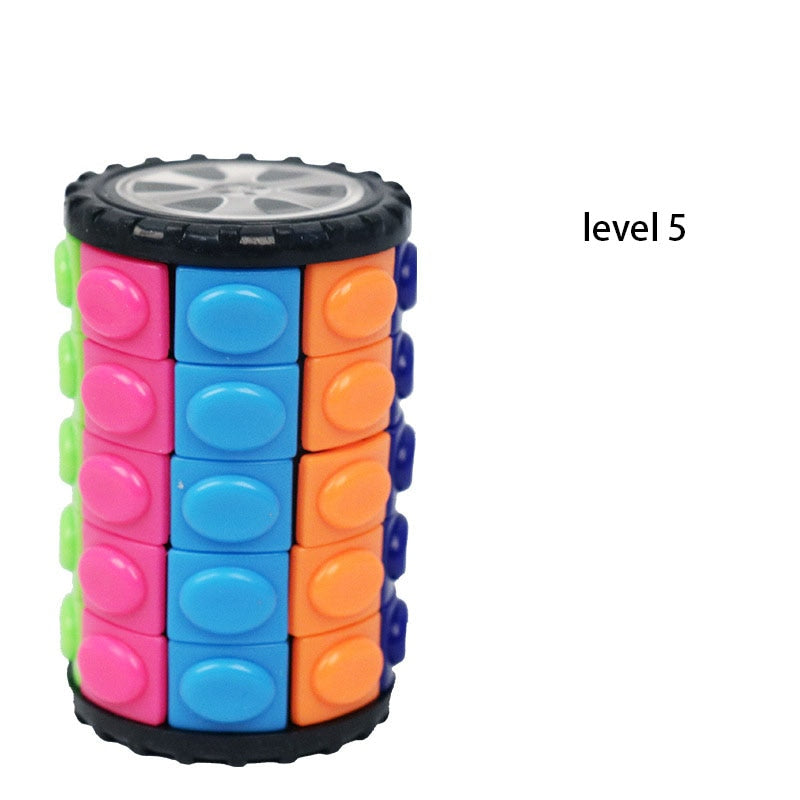 Magic Cube Anti-stress Tower Rubix Cube - Relieve Stress On-the-Go - Engage Your Mind and Boost P...