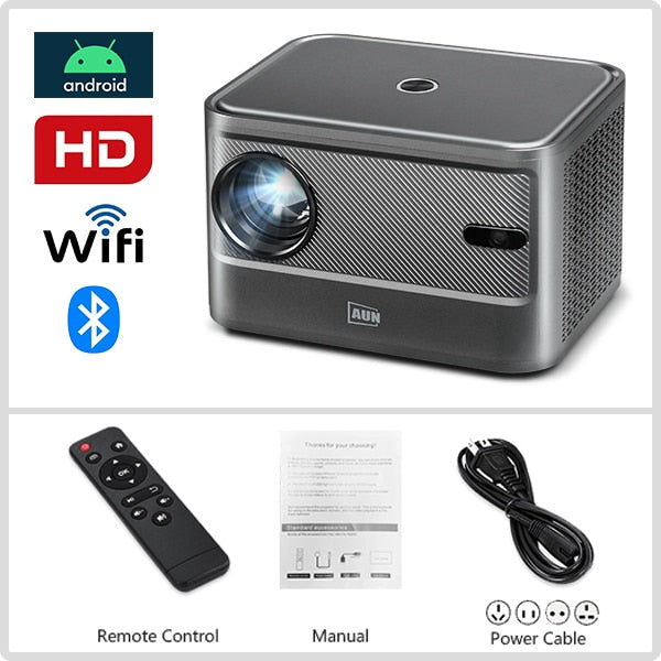 BERRY'S BUYS™ AUN A002 Portable MINI Projector - Transform Any Space Into Your Personal Cinema - Experience HD Quality and Easy Streaming - Berry's Buys