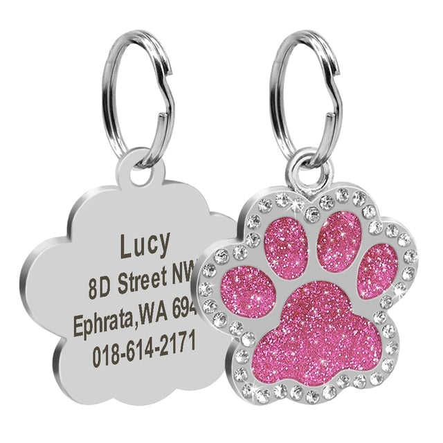 Personalized Dog Cat Tags - Keep Your Furry Friend Safe and Stylish - Engrave their Name and ID