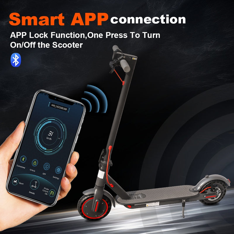 BERRY'S BUYS™ AOVOPRO ES80 M365 Electric Scooter 350W 31km/h APP Smart Adult Scooter Shock Absorption Anti-skid Folding Electric Scooter - Berry's Buys