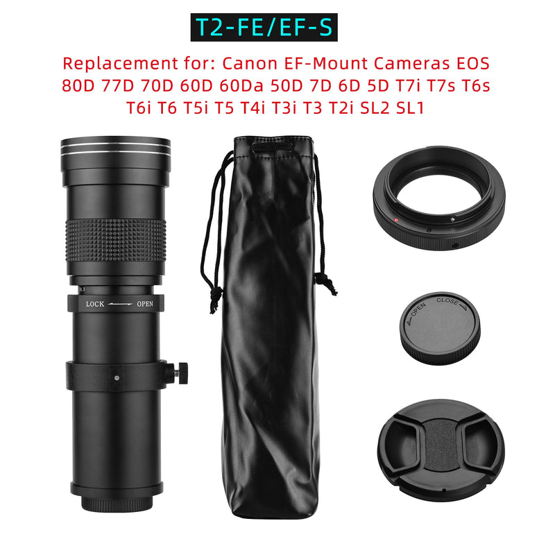 BERRY'S BUYS™ Camera MF Super Telephoto Zoom Lens - Get Closer to Your Subjects - Take Stunning Shots from a Distance - Berry's Buys