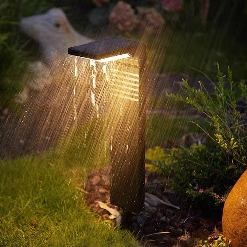 Solar Garden Lights Outdoor Waterproof LED Light Decoration Pathway Landscape Bollard Solar Lawn ...