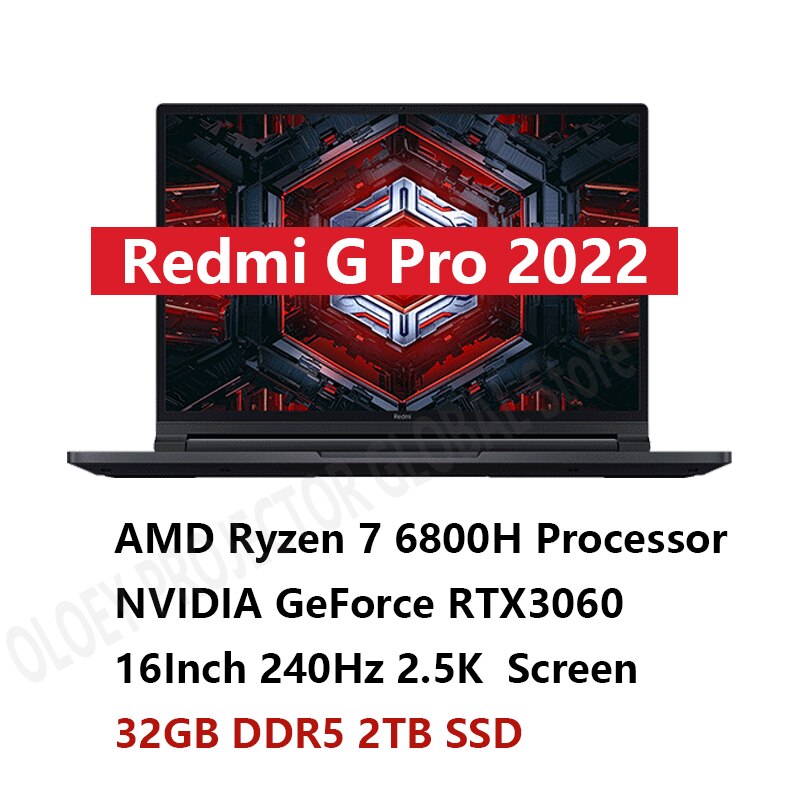 Xiaomi Redmi G Pro Gaming Laptop 2022 - Unleash Your Gaming Potential - The Ultimate High-Perform...