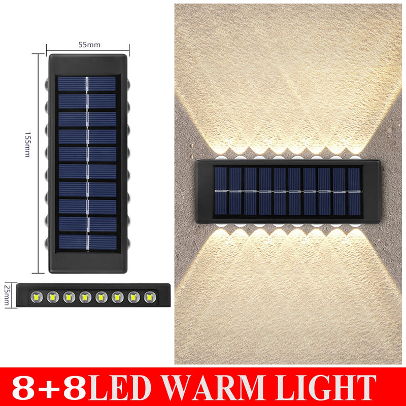 BERRY'S BUYS™ 10LED Solar Wall Lamp - Illuminate Your Outdoor Space with Efficient and Eco-Friendly Lighting! - Berry's Buys