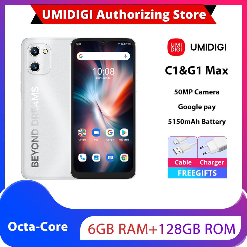 UMIDIGI C1&G1 Max - Unleash the Power of a Versatile Smartphone - Experience Immersive Viewing an...