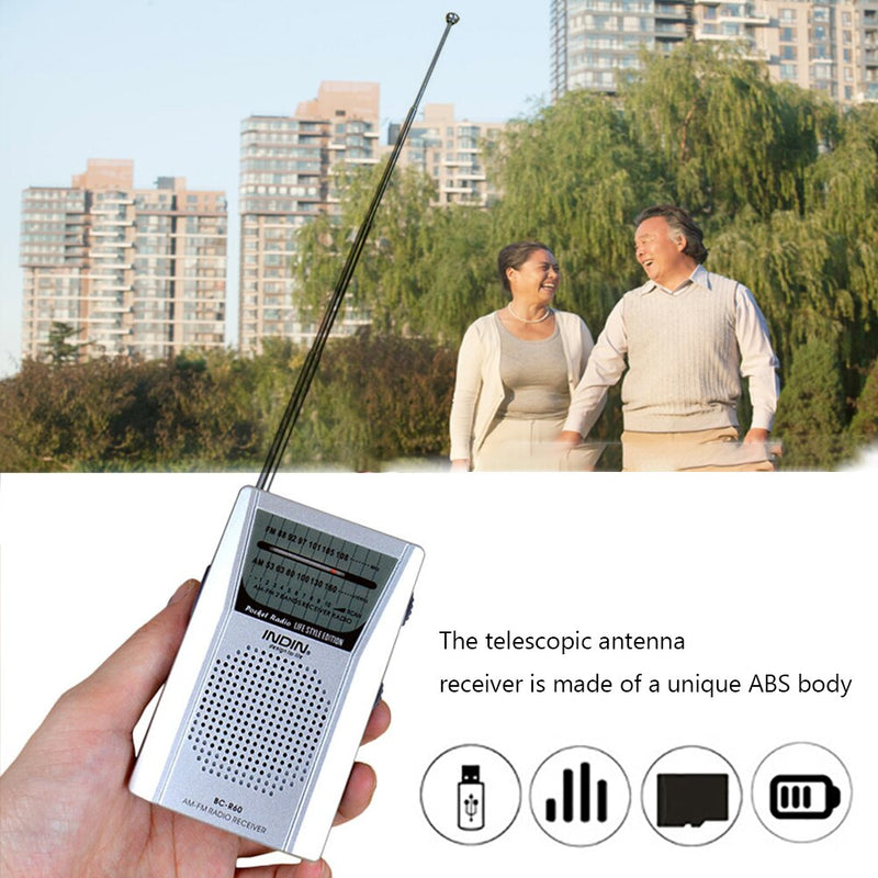 BERRY'S BUYS™ BC-R60 2-Band Portable Radio - Tune In Anywhere - Enjoy Your Favorite Music and Stations On-the-Go! - Berry's Buys