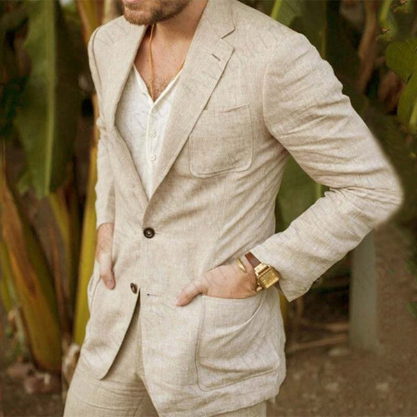 BERRY'S BUYS™ Business Men's Suit Jacket Summer Spring Blazer - Stay Cool and Look Sophisticated All Year Round! - Berry's Buys