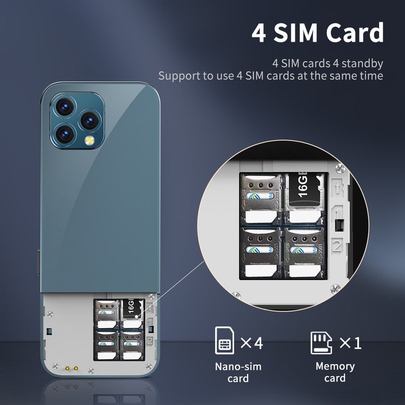 SERVO X4 Original Phone - Stay Connected and Organized with Four SIM Cards Support!