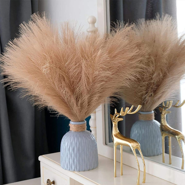 BERRY'S BUYS™ Artificial Fluffy Pampas Grass Bouquet - Elevate Your Space with Boho Chic Style and Natural Beauty - Berry's Buys