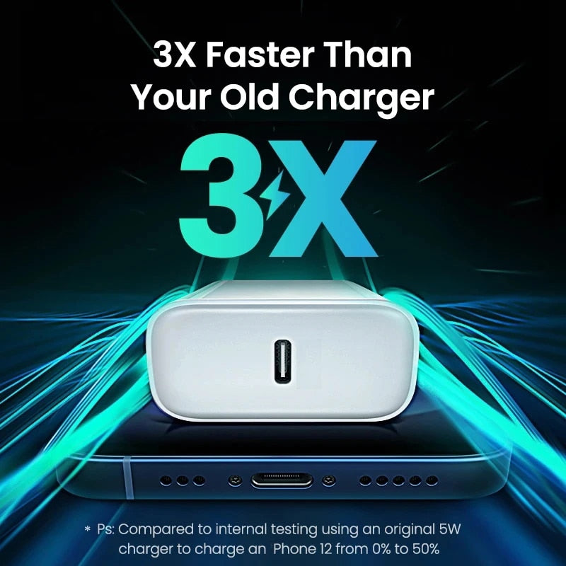 PD 20W Original Fast Charger - Charge Your Apple Devices with Ease and Speed!