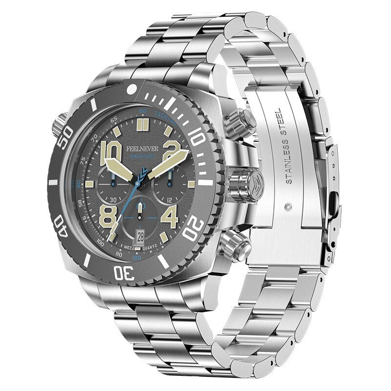 BERRY'S BUYS™ FeelNever Sport Dive Quartz Watch - The Ultimate Timepiece for the Adventurous - Stay Stylish and On Time in Any Environment - Berry's Buys