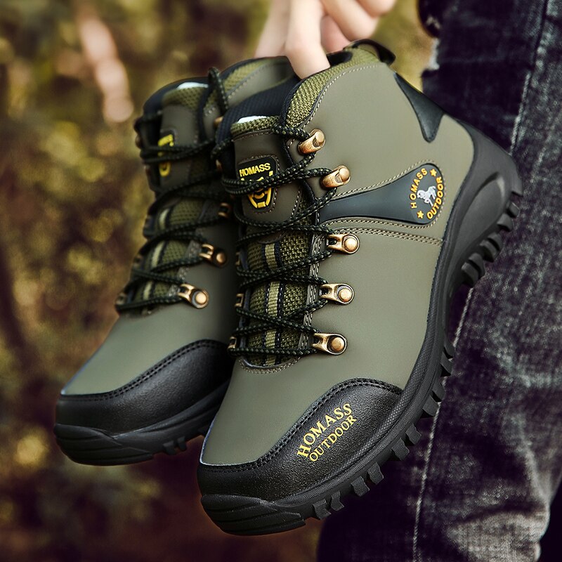 BERRY'S BUYS™ DIQIAO Men Waterproof Hiking Shoes - Conquer Any Terrain with Comfort and Confidence - Stay Dry and Safe on Your Next Adventure - Berry's Buys