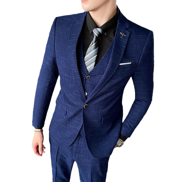 BERRY'S BUYS™ 3-Piece Plaid Suit - Stand Out in Style - Perfect for Weddings and Business Meetings - Berry's Buys