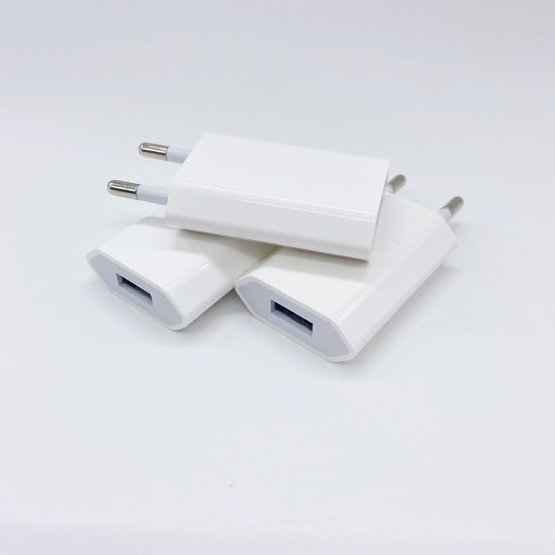 BERRY'S BUYS™ 5-Piece USB Travel Wall Charger Adapters - Charge Anywhere, Anytime - Keep Your Devices Powered On-The-Go! - Berry's Buys