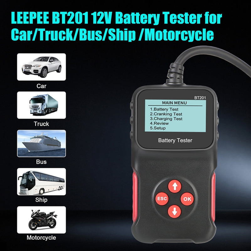 BERRY'S BUYS™ 12V Car Battery Tester - Ensure Optimal Performance Every Time - The Ultimate Diagnostic Tool for Your Car - Berry's Buys