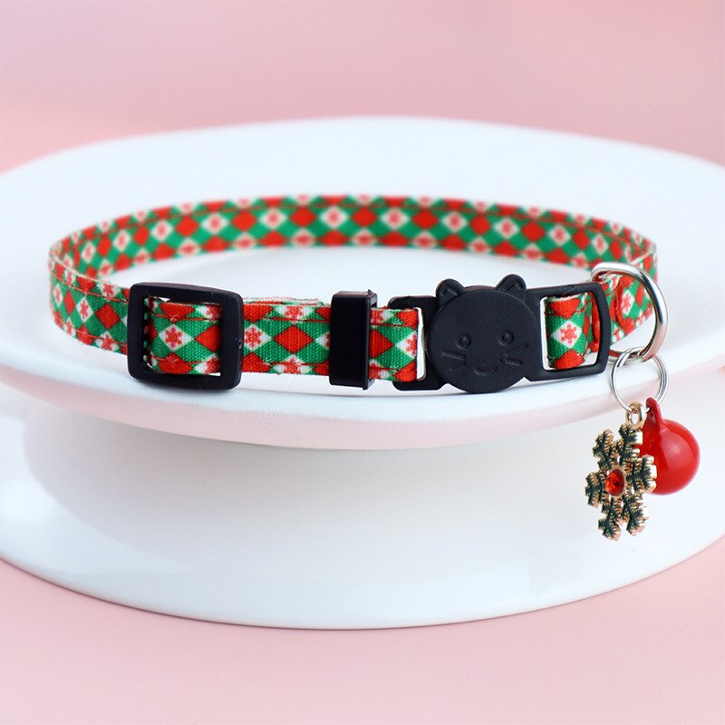Pet Cat Collar with Bell - Add Style and Fun to Your Feline's Look - Durable and Adjustable Pet A...