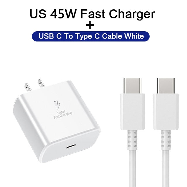 Original PD 45W Super Fast Charger - Charge Your Samsung Devices in Lightning-Fast Speeds - UL an...