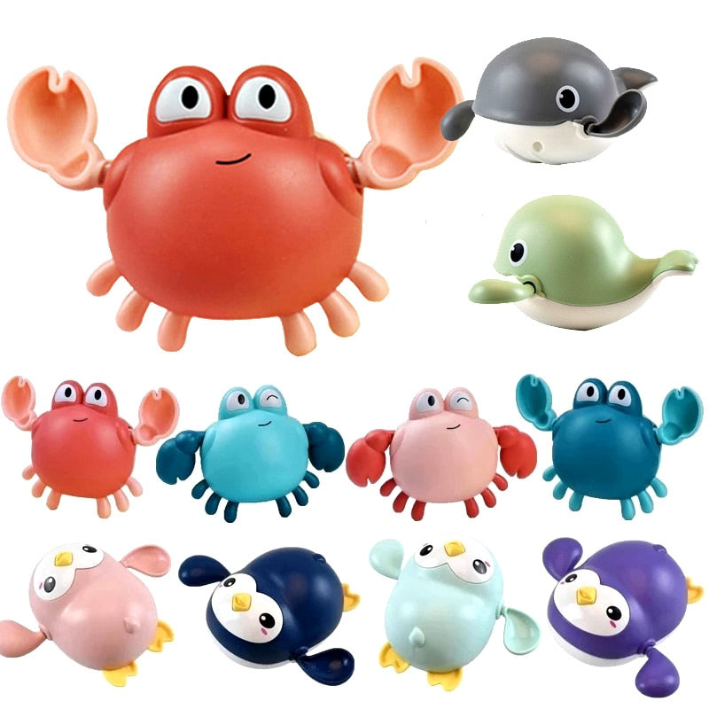 BERRY'S BUYS™ Baby Bath Toys - Make Bath Time Fun and Safe for Your Little Ones - Entertain and Engage Your Child with Adorable Clockwork Swimming Toys - Berry's Buys