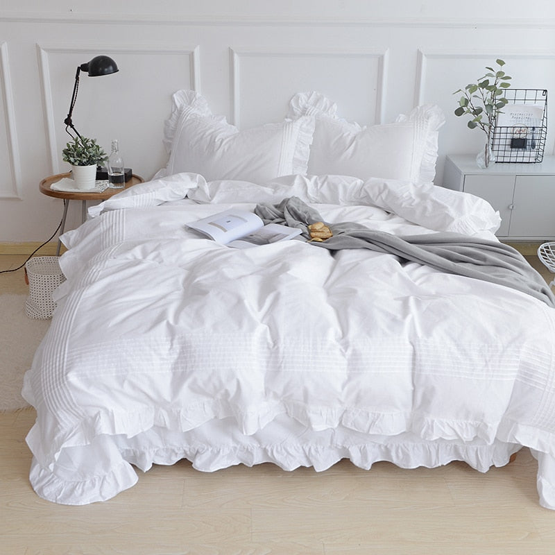 Super Sale White Bedding Set - Experience Luxurious Comfort and Elegance with Julliette Dream's H...