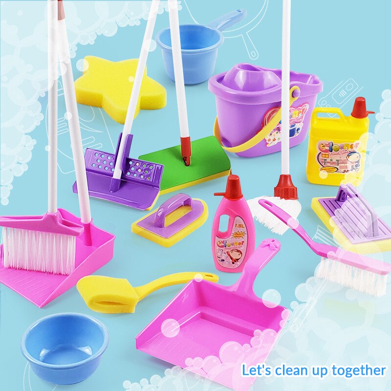 Mini Simulation Cleaning Pretend Play Kids Toys - Teach Responsibility and Cleanliness Through Im...