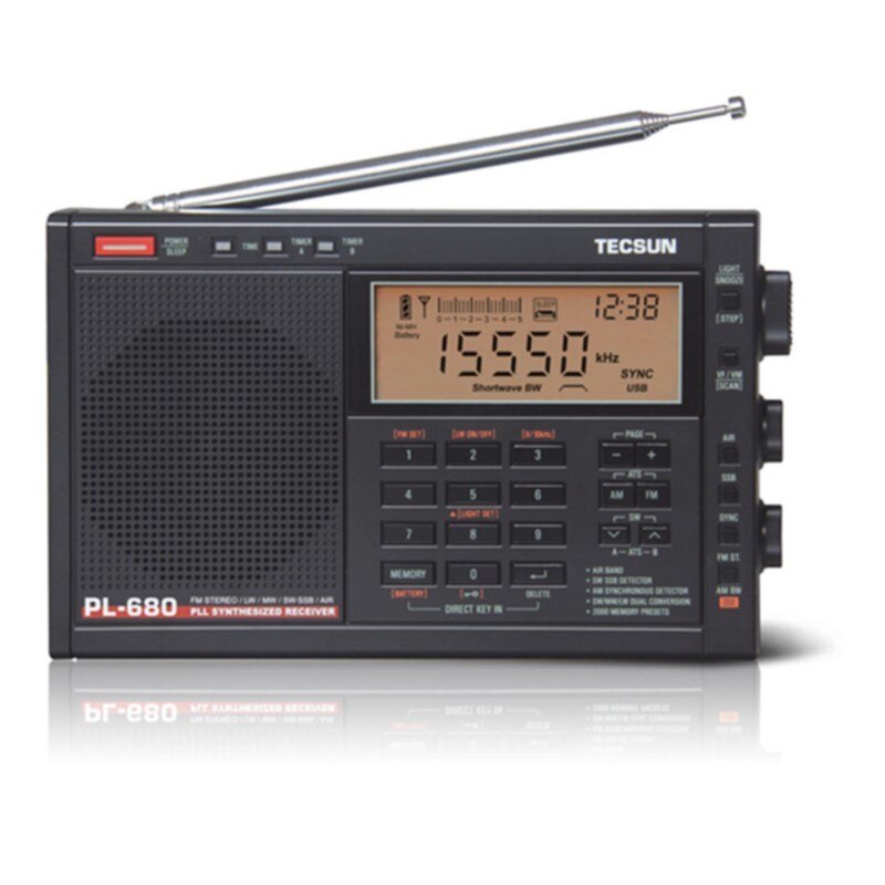 Tecsun PL-680 Radio - Stay Connected Wherever You Go - Crystal-Clear Sound Quality On-The-Go