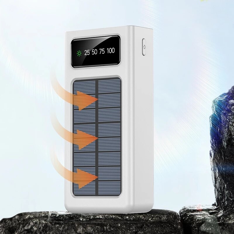 BERRY'S BUYS™ Erilles Solar Power Bank - Charge Anywhere, Anytime - Stay Connected on Your Adventures! - Berry's Buys