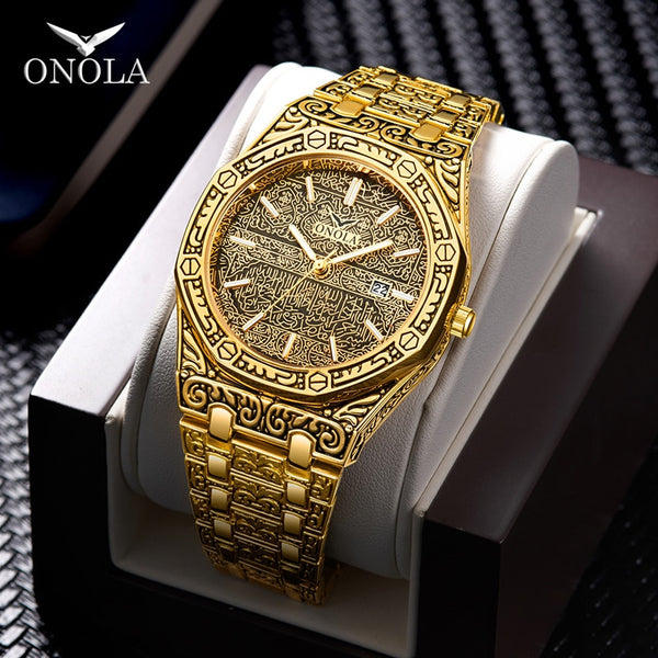 ONOLA Luxury Quartz Classic Watch - Timeless Elegance for the Modern Man - Experience Precision a...
