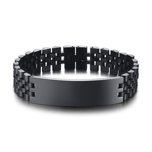 Vnox 15mm Chunky Personalize Bracelet for Men - Add a Personal Touch to Your Style - The Perfect ...