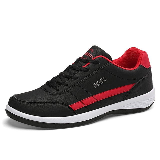 WIENJEE Leather Men Shoes Sneakers - Step Up Your Style with Comfort and Durability