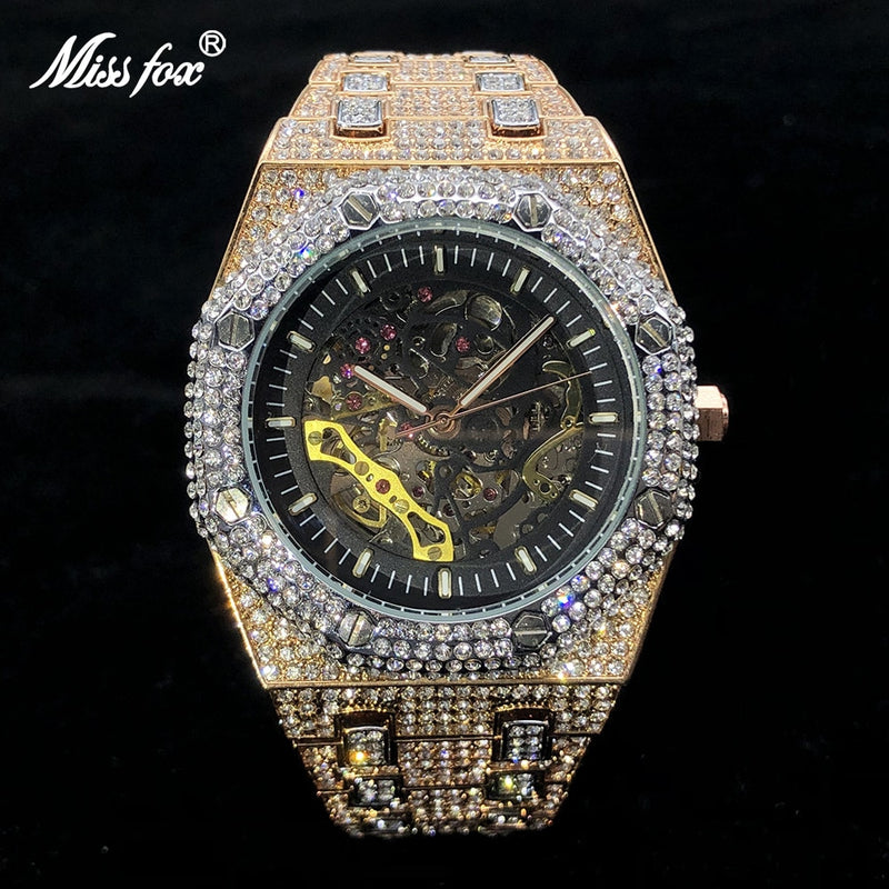 Luxury Royal Gold Automatic Watch for Men - Make a Bold Statement with Style and Precision