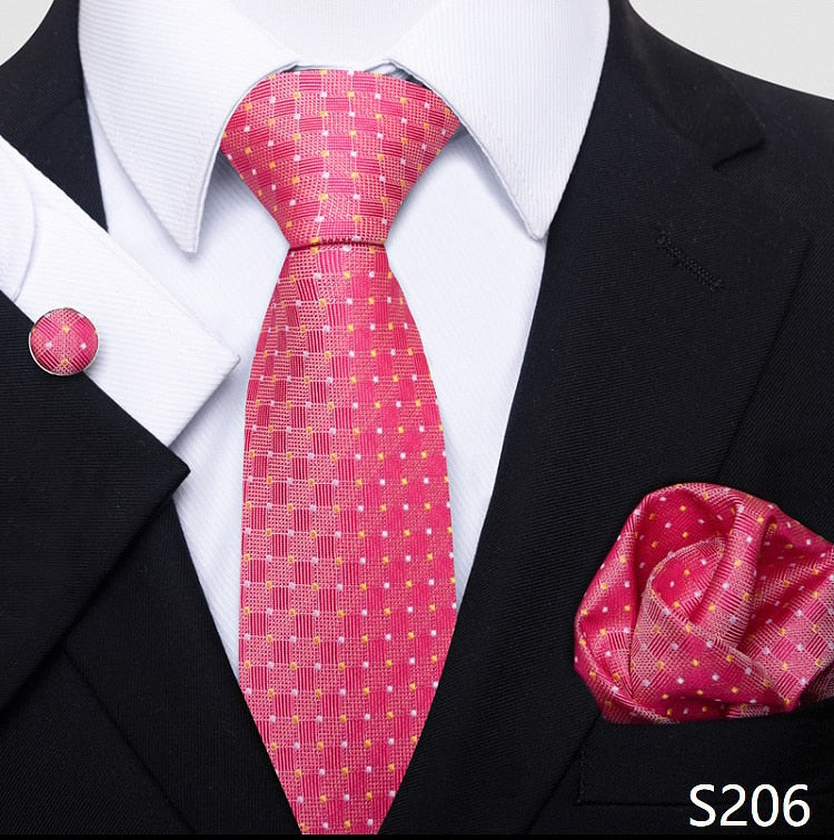 BERRY'S BUYS™ 2023 New Design Wedding Present Necktie Set - Make a Statement with Elegant Floral Pattern - Upgrade Your Formal Wardrobe Today! - Berry's Buys