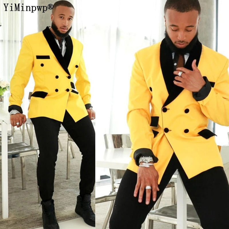 Yellow Suits for Men - Make a Statement with this Eye-Catching Suit - Perfect for Proms, Weddings...