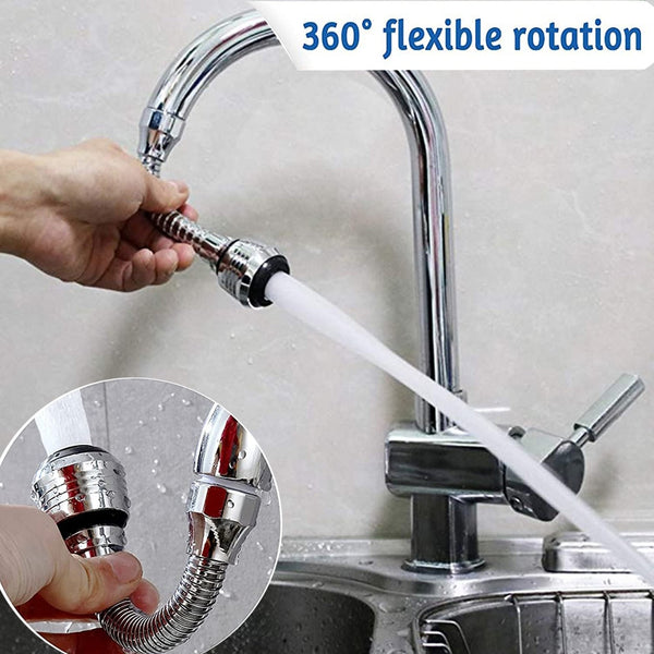 Kitchen Gadgets 2 Modes 360 Rotatable Bubbler High Pressure Faucet Extender - The Ultimate Soluti...