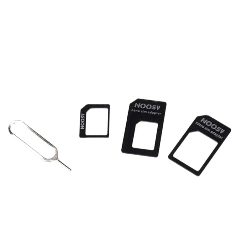BERRY'S BUYS™ 4 in 1 Nano SIM Card Adapter - Hassle-free connectivity for iPhone and Galaxy phones - Easily switch between different SIM card sizes - Berry's Buys