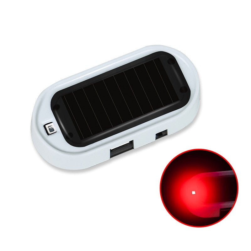 LED Car Solar Powered Fake Security Light - Protect Your Vehicle 24/7 with Eco-Friendly Anti-Thef...