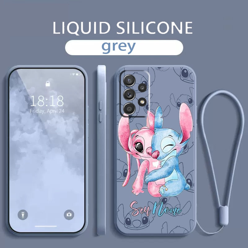 BERRY'S BUYS™ Cute Stitch Lilo Anime Phone Case - Keep Your Phone Protected in Style - Durable and Lightweight Silicone Design - Berry's Buys
