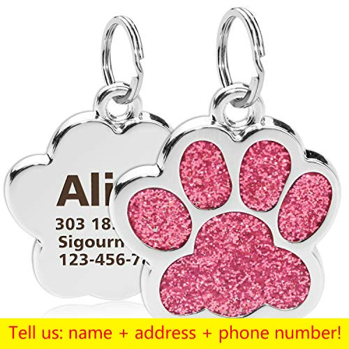 Personalized Dog Cat Tags - Keep Your Furry Friend Safe and Stylish - Engrave their Name and ID